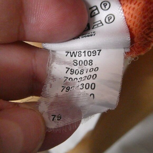 Lucky Brand Lily Cut Out Scoop Neck Tee Eyelet Sm Orange Sherbet Tangerine - Picture 9 of 10